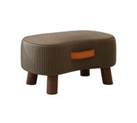 Pouf d'appoint Moderne en Velours avec poignée Portable pour Salon, Chambre ou dortoir, Petit Banc, canapé, Repose-Pieds avec Pieds épais pour Couloir, Salon