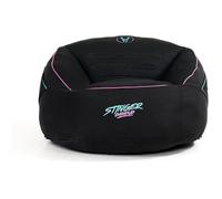 Pouf de gaming - WOXTER - Stinger - Tissu anti-taches - Mousse à mémoire de forme - Noir et bleu