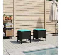 Pouf de Jardin avec oreiller 2 pcs Rotin PE Mobilier jardin moderne vidaXL vidaX