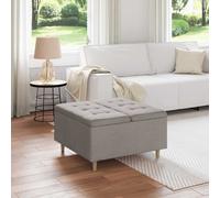 Pouf de rangement avec coussin Ottoman moderne Mobilier sièges d'entrée vidaXL v