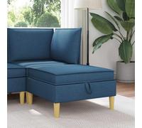 Pouf de Rangement carré avec Coussin Mousse Ergonomique et Grand Coffre intérieur, Cadre Bois Solide, siège modulable pour Salon, Chambre, Bureau Moderne Style scandinave