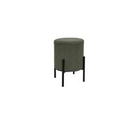 Lot de 4 poufs - home deco factory - jules - rangement - côtelé - vert