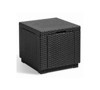 Pouf de rangement Cube Graphite 213816