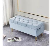 Pouf de rangement cube - Tabouret moderne capitonné avec rangement à chaussures pour décoration de chambre à coucher