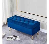 Pouf de rangement cube - Tabouret moderne capitonné avec rangement à chaussures pour décoration de chambre à coucher