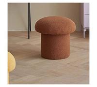 Pouf de rangement en forme de champignon pour entrée, chambre à coucher, salon - Siège rembourré en tissu doux robuste et compact pour se reposer et se maquiller - Petit banc - Élégant