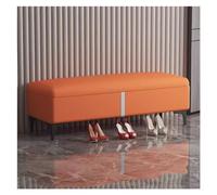 Pouf de Rangement en Similicuir, Banc de fenêtre rembourré Moderne avec Assise Plus épaisse, Banc de Rangement rectangulaire Extra Long