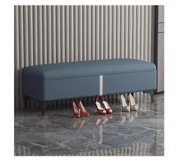 Pouf de Rangement en Similicuir, Banc de fenêtre rembourré Moderne avec Assise Plus épaisse, Banc de Rangement rectangulaire Extra Long