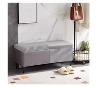 Pouf de rangement extra large - Repose-pieds rembourré élégant avec banc rectangulaire relevable pour salon fonctionnel et élégant avec compartiment caché
