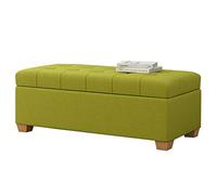 Pouf de Rangement Pliable en Tissu, Tabouret à Langer, canapé Ottoman à charnière Rabattable, siège supplémentaire pour Chambre à Coucher, Salon, Couloir, 100 x 40 x 40 c