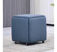 Pouf de rangement - Pouf cube moderne 5 en 1, empilable et pliable, petit siège, idéal pour salon, table basse, tabouret à langer