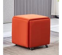 Pouf de rangement - Pouf cube moderne 5 en 1, empilable et pliable, petit siège, idéal pour salon, table basse, tabouret à langer