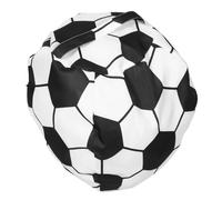 Pouf de Rangement pour Peluches Garçon et Filles, Forme Ballon de Foot | Polyester, pour Peluches et Poupées, Usage Chambre D’garçon et Filles, Style Ludique, Fonction Organisation