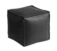 Pouf de rangement robuste en cuir synthétique pour chambre à coucher, salon, design d'intérieur, tabouret de rangement multifonctionnel