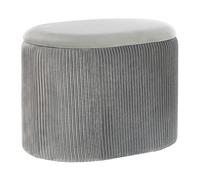 Pouf de Style Glamour avec Espace de Rangement Pratique 41 cm Richland