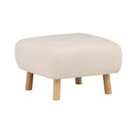 Pouf Déco en Bouclette "Salina" 60cm Naturel