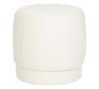 Atmosphera – Pouf bouclette Amea – Blanc – 39 cm