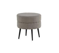 Pouf Design Bouclette "Pot" 40cm Gris