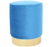 Pouf Design en Velours "Nena" 43cm Bleu Bleu G