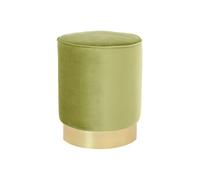 Pouf Design en Velours "Nena" 43cm Vert