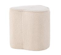 Venture Home - Pouf enfant en teddy Heart beige Beige G
