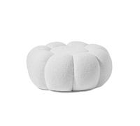 Pouf Design Fleur "Bouclette" 61cm Blanc