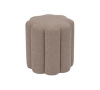 Atmosphera - Pouf design floral en tissu - Beige Beige G
