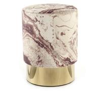 Pouf Design Marbré Gipsy 46cm Bronze