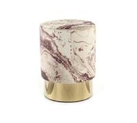 Pouf Design Marbré Gipsy 46cm Bronze