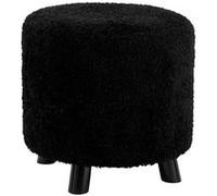 Pouf Design "Mouton" 40cm Noir Noir G