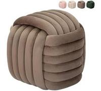 Pouf en tissu Softy 45 x 45 x 45 cm gris