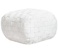 Pouf d'Extérieur Matière Synthétique 50 x 50 x 30 cm Tissé à la Main Ottoma