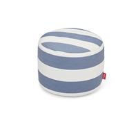 Pouf D'extérieur Point à Rayures Bleu Océan