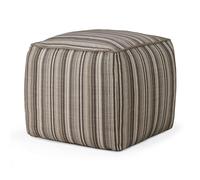 Pouf d'extérieur Zahara gris à rayures Ethnicraft - 5404023630377