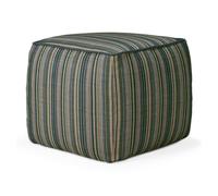 Pouf d'extérieur Zahara, rayures bleues, Ethnicraft - 5404023630360