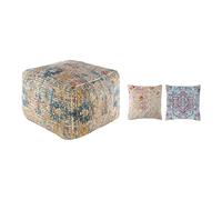 Pouf DKD Home Decor Multicolore Jute 40 x 40 x 40 cm (2 pièces)