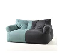 Pouf double moderne pour salon et chambre à coucher - Canapé élégant (sans remplissage) - Couleur verte et noire pour balcon et loisirs
