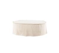 Pouf Effet Lin "Vindo" 101cm Beige