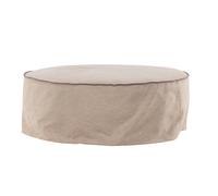 Pouf Effet Lin "Vindo" 101cm Brun