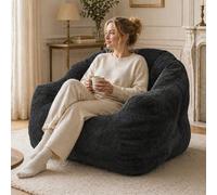 Pouf en forme de patte d'ours, canapé en mousse à mémoire de forme, design ergonomique, avec housse en flanelle amovible et lavable, douce et confortable, idéal comme fauteuil de lecture dans une cham
