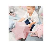 Pouf en forme d'étoile pour enfants Rose mauve