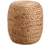 Pouf en jacinthe tressée