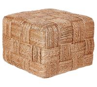 Pouf en jute beige 50 x 50 cm HOSRI