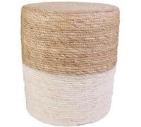 Pouf Blue Lagoon M2 - HOME DECO FACTORY - Simili - Intérieur - Adulte - Salon - Contemporain - Design - Beige