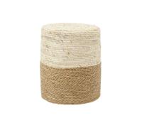 Pouf en jute et maïs naturel