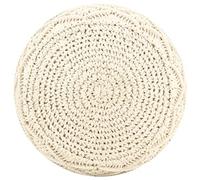 Pouf en macramé, fabriqué à la main, en 100 % coton, 45 x 30 cm, avec rembourrage en perles EPS, pour salon, chambre à coucher, style scandinave, moderne
