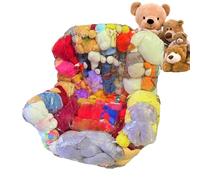 Pouf en peluche - Chaise longue de rangement convertible imperméable, solution de siège pour organisateur de choses extra large, housse de rangement pour coussin de sol doux, matériau robuste avec fer