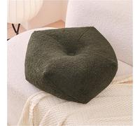 Pouf en peluche douce, repose-pieds confortable, tabouret polyvalent pour changer de chaussures, petit tabouret pour canapé, couloir, léger (vert)