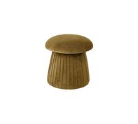 Pouf en polyester marron, fixe, uni, forme champignon - Bloomingville, Grandma - 44x44x45 cm