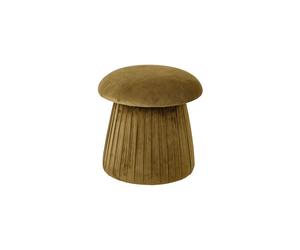 Pouf en polyester marron, fixe, uni, forme champignon - Bloomingville, Grandma - 44x44x45 cm